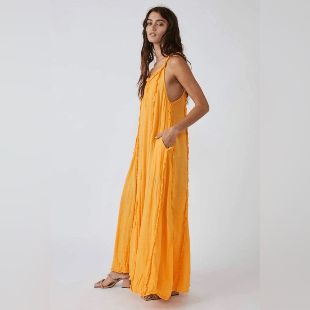 NWT Free People McKinley Ruffle Maxi Dress